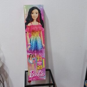 Barbie in Pink and Blue Starry Dress.This Is A NEW DOLL , UNOPENED!